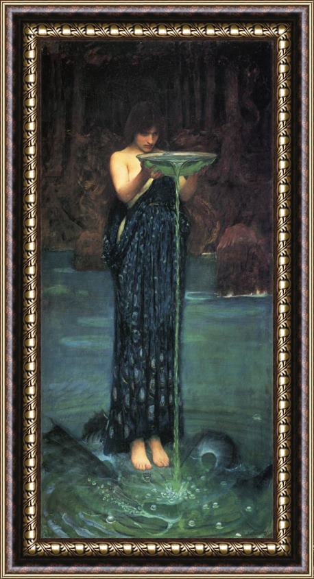 John William Waterhouse Circe Invidiosa Framed Painting