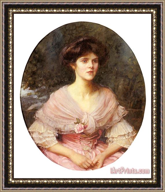 John William Waterhouse Portrait of Mrs Alex Puleston Henderson Framed Print
