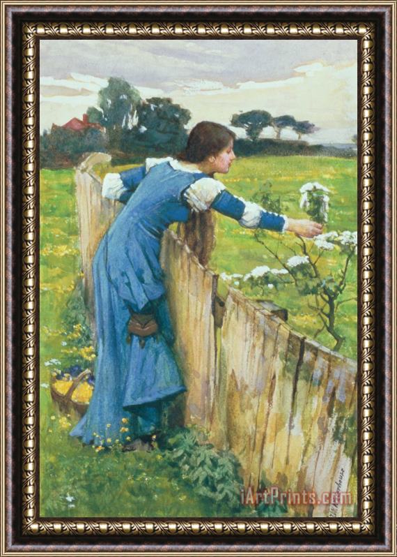 John William Waterhouse Spring Framed Painting