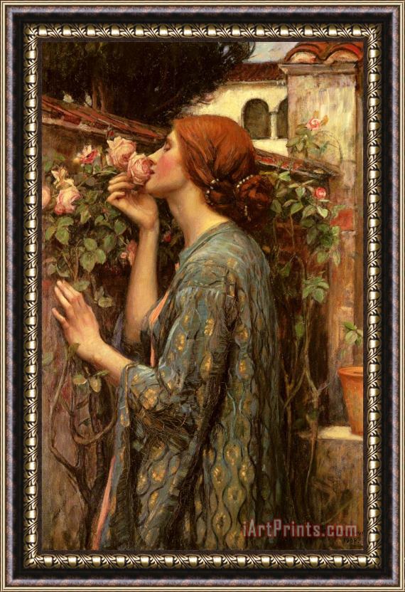John William Waterhouse The Soul of The Rose Framed Painting