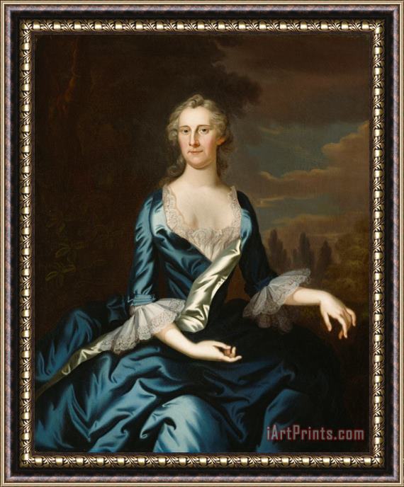 John Wollaston Mrs. Charles Carroll of Annapolis Framed Print