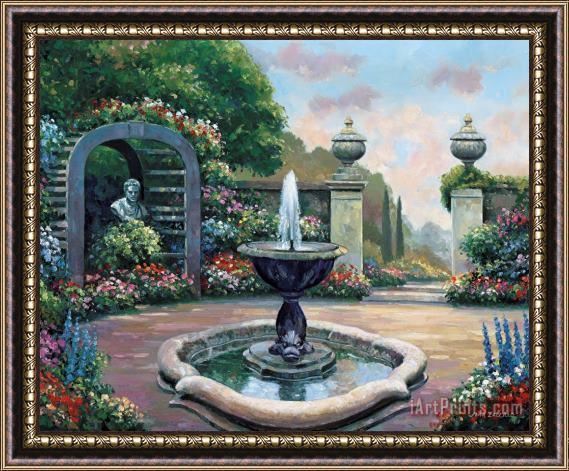 John Zaccheo Renaissance Garden Framed Painting