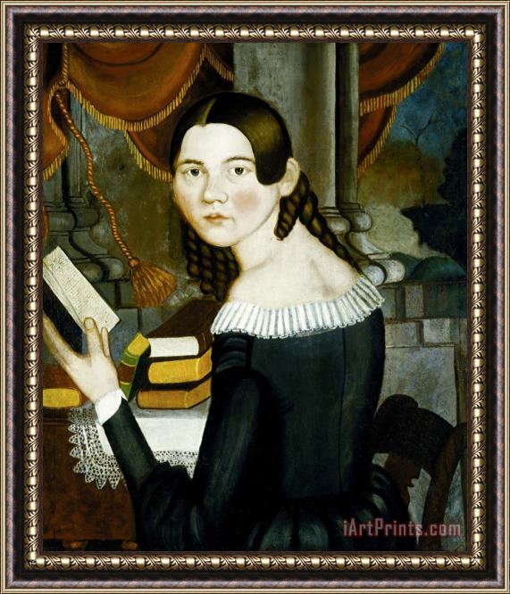 Jonathan Adams Bartlett Portrait of Harriet Framed Painting