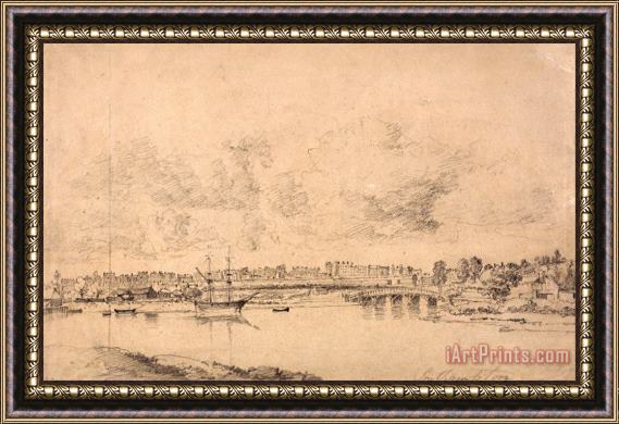 Jonathan Fisher Southampton And Northam From The River Itchen Framed Print