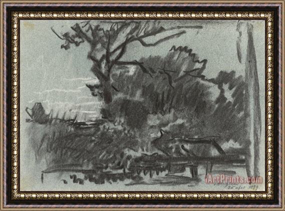 Josef Wenglein  Forest Scene Framed Painting