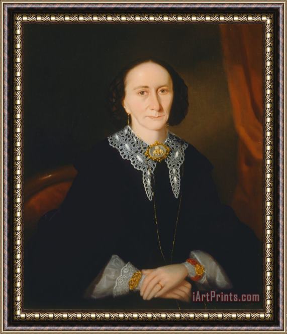 Joseph Backler Portrait of a Woman (elizabeth Collins) Framed Print