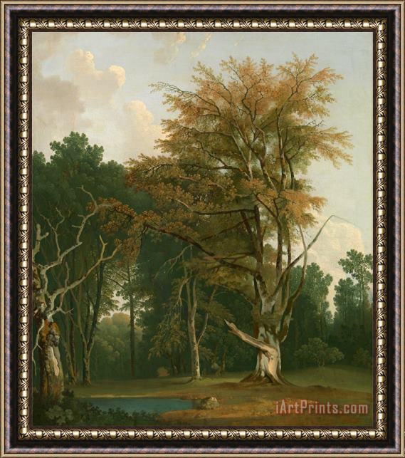 Joseph Farington Trees in a Woodland Glade Framed Print