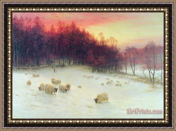 Joseph Farquharson When the West with Evening Glows Framed Painting