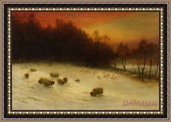 Joseph Farquharson When The West with Evening Glows Framed Print
