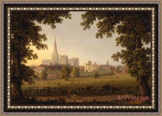 Joseph Francis Gilbert Chichester Cathedral Framed Painting