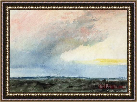 Joseph Mallord William Turner A Rainstorm at Sea Framed Print
