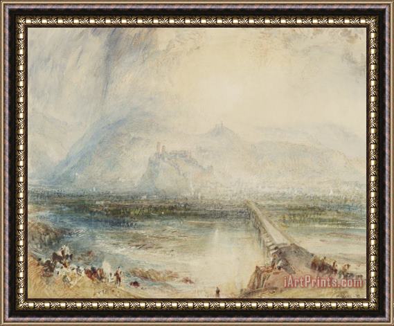 Joseph Mallord William Turner Bellinzona From The Road to Locarno: Sample Study Framed Painting