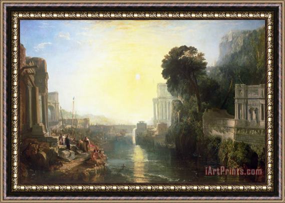Joseph Mallord William Turner Dido building Carthage Framed Painting