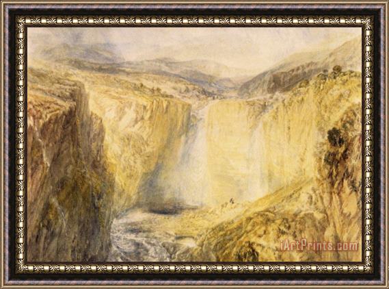 Joseph Mallord William Turner Fall of The Trees, Yorkshire Framed Painting