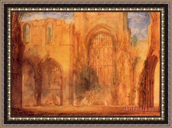 Joseph Mallord William Turner Interior of Fountains Abbey, Yorkshire Framed Print