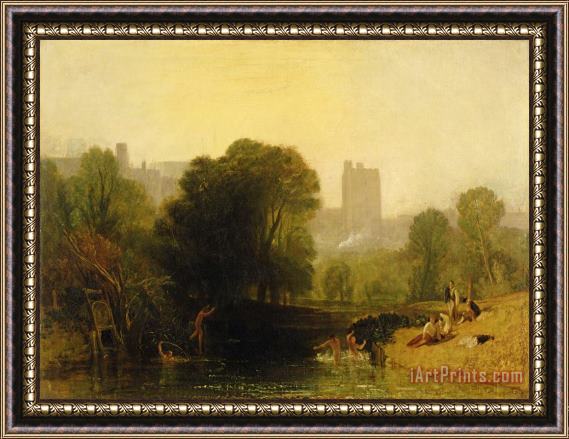 Joseph Mallord William Turner Near the Thames Lock Windsor Framed Painting