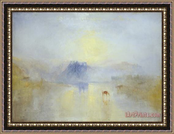 Joseph Mallord William Turner Norham Castle, Sunrise Framed Painting