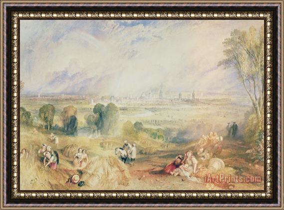 Joseph Mallord William Turner Oxford from North Hinksey Framed Painting