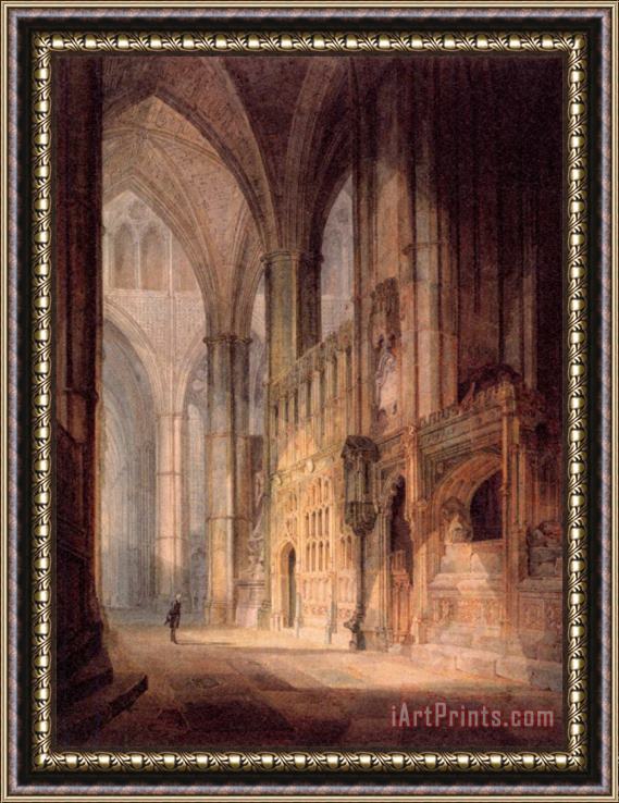 Joseph Mallord William Turner St. Erasmus in Bishop Islips Chapel, Westminster Abbey Framed Print