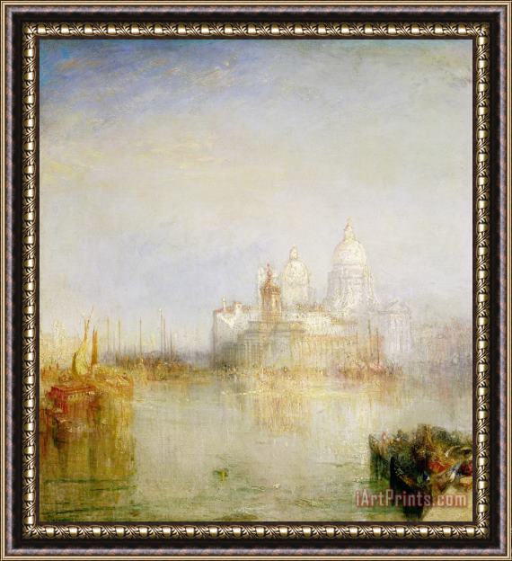 Joseph Mallord William Turner The Dogana and Santa Maria della Salute Venice Framed Painting