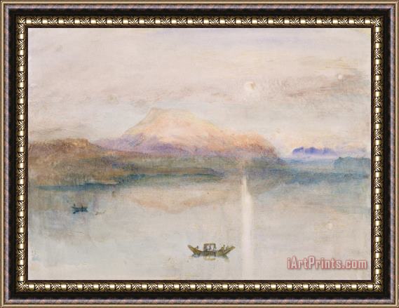 Joseph Mallord William Turner The Red Rigi: Sample Study Framed Painting