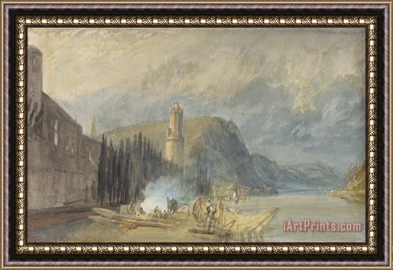 Joseph Mallord William Turner The Roman Tower, Andernach Framed Painting