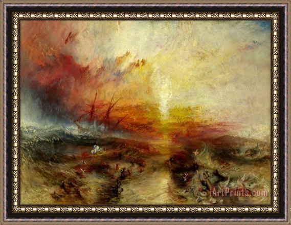Joseph Mallord William Turner The Slave Ship Framed Painting