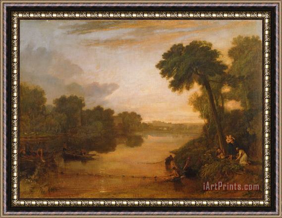 Joseph Mallord William Turner The Thames near Windsor Framed Painting