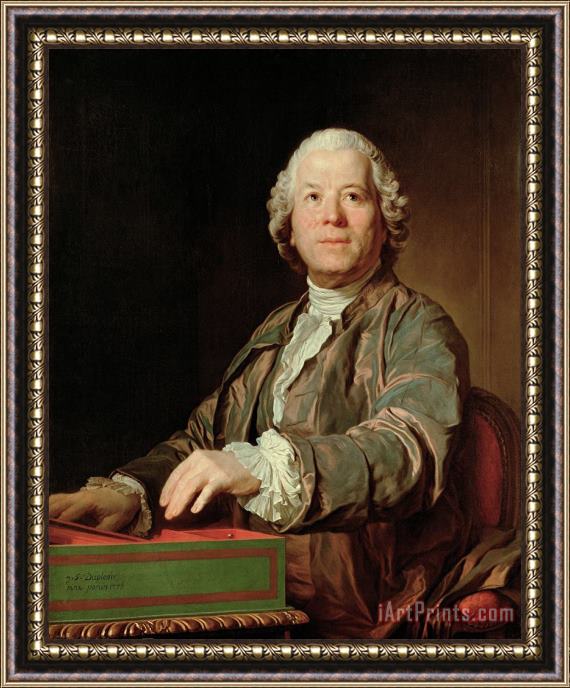 Joseph Siffred Duplessis Christoph Willibald Gluck Framed Painting