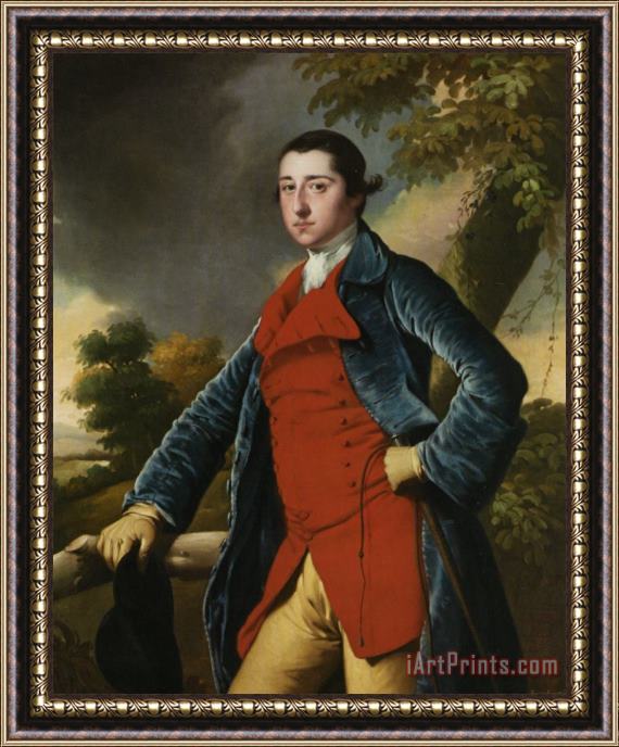 Joseph Wright of Derby Portrait of Francis Burdett Framed Painting
