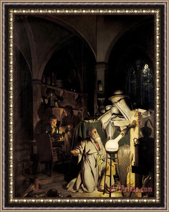 Joseph Wright of Derby The Alchymist Framed Painting
