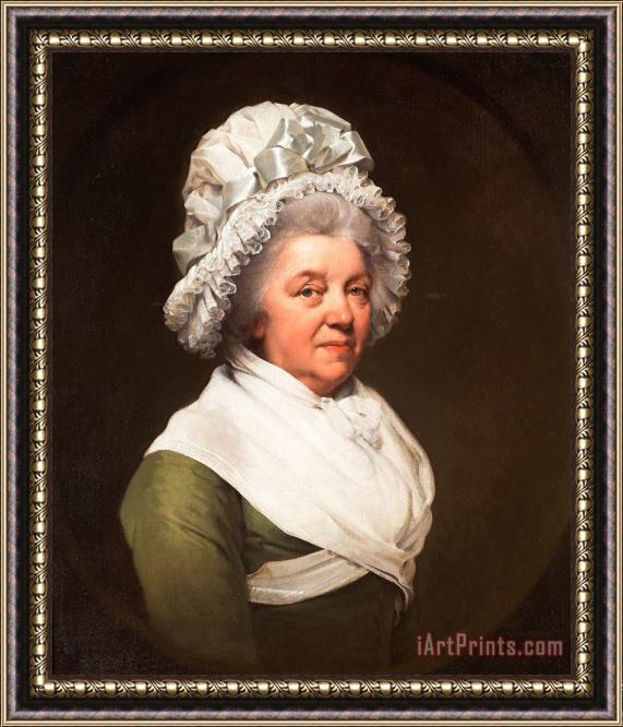 Joseph Wright  Portrait of Mrs. Anthony Greatorex Framed Print