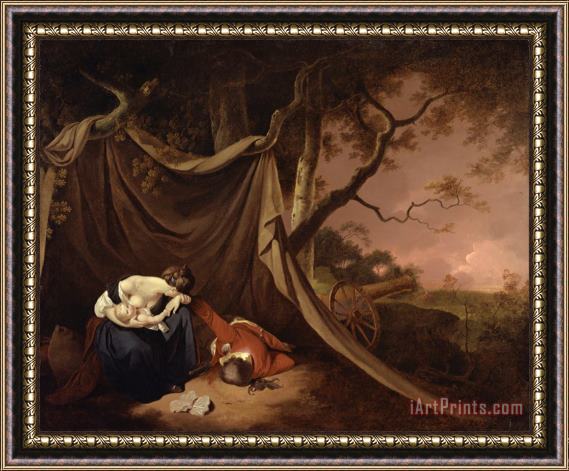 Joseph Wright  The Dead Soldier 2 Framed Painting