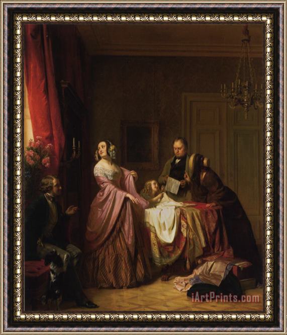 Josephus Laurentius Dyckmans Le Nouveau Chale Framed Painting