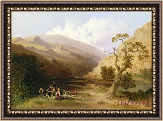 Joshua Shaw The Pioneers Framed Painting