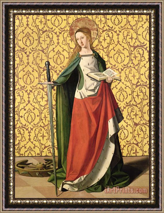 Josse Lieferinxe St. Catherine of Alexandria Framed Painting