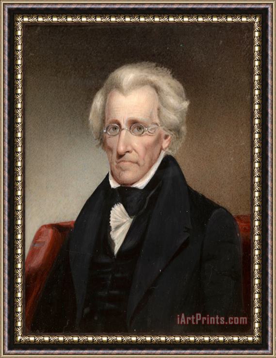 Jr. James Tooley Andrew Jackson Framed Painting