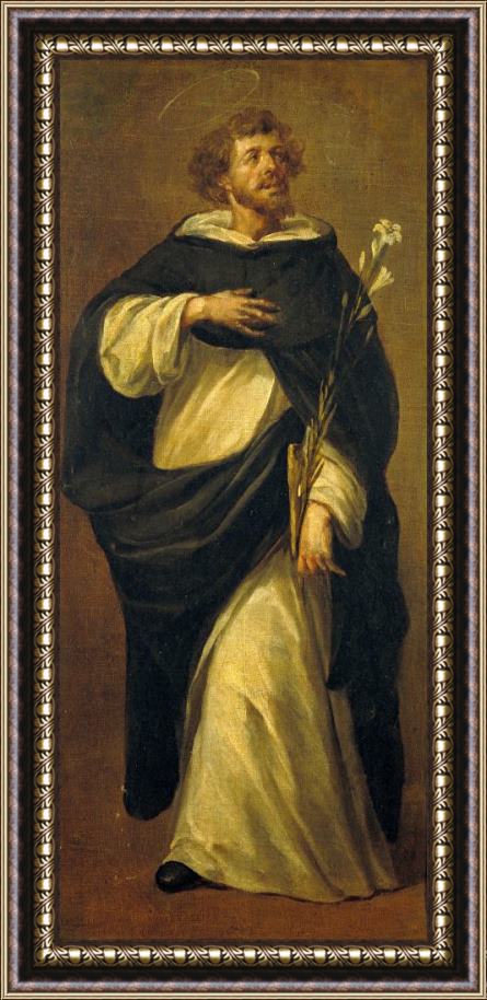 Juan de Valdes Leal Saint Dominic De Guzman Framed Print