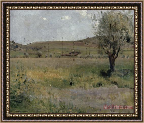 Jules Bastien Lepage Summer landscape Framed Painting
