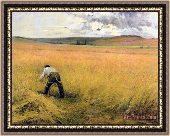 Jules Bastien Lepage The Ripened Wheat Framed Painting