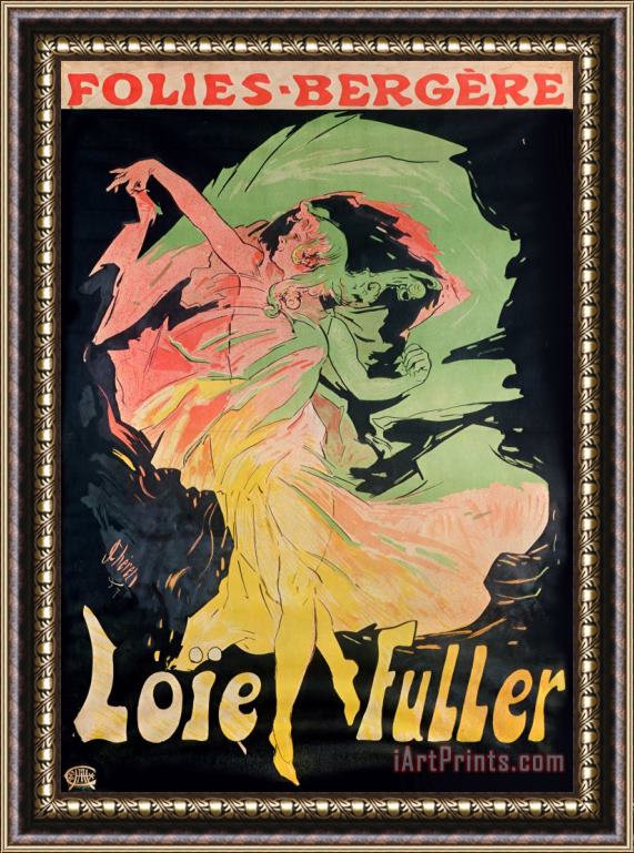 Jules Cheret Folies Bergeres Framed Painting
