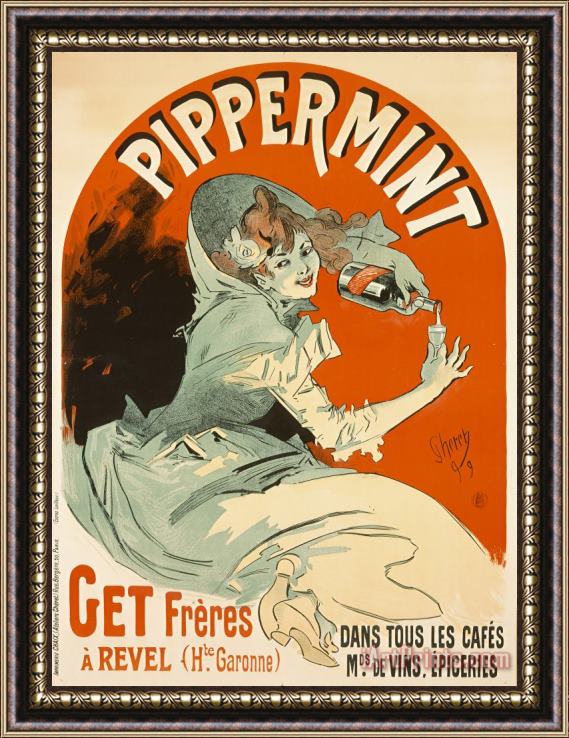 Jules Cheret Pippermint Framed Print
