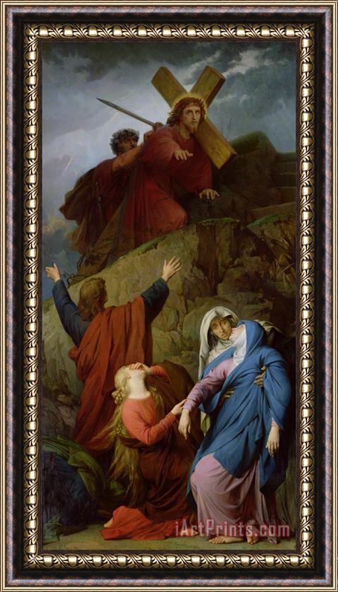 Jules Eugene Lenepveu The Virgin of Calvary Framed Painting