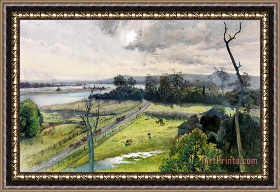 Julian Ashton Shoalhaven River, Junction with Broughton Creek, New South Wales Framed Painting