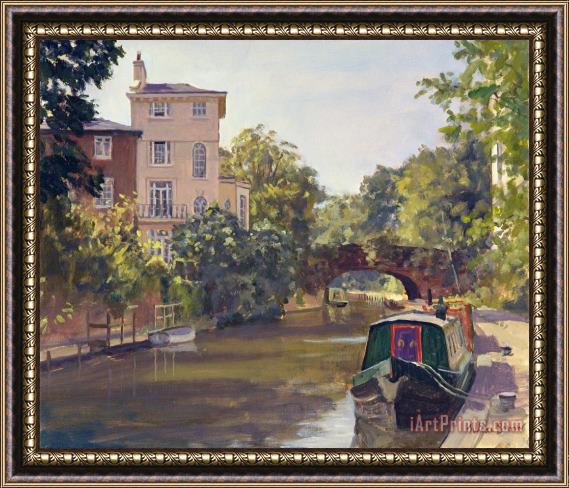 Julian Barrow Regent's Park Canal Framed Painting