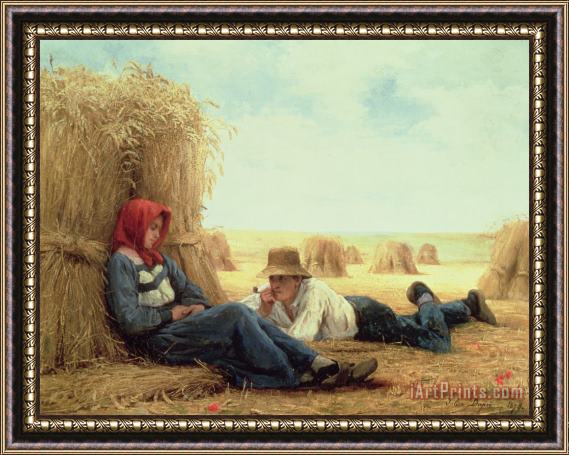 Julien Dupre Harvest Time Framed Painting