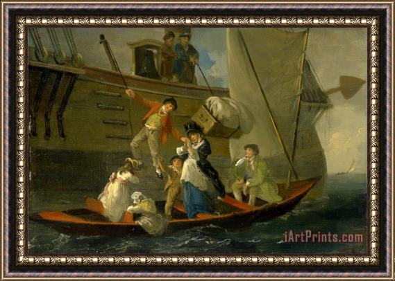 Julius Caesar Ibbetson A Married Sailor's Adieu Framed Painting