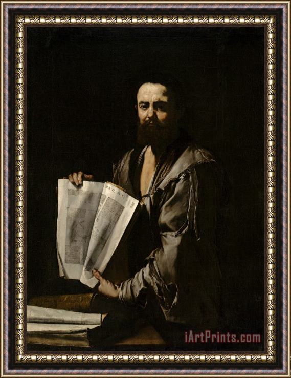 Jusepe de Ribera Euclid Framed Print