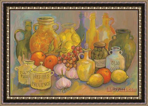 Karel Burrows Mediterranean Kitchen II Framed Painting
