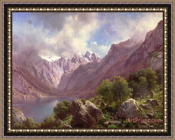 Karl Millner An Alpine Lake Framed Print